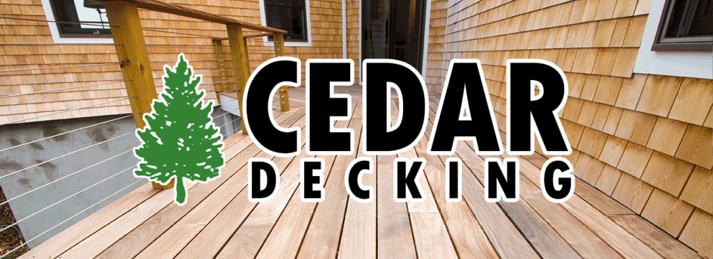 Home with cedar deck and siding