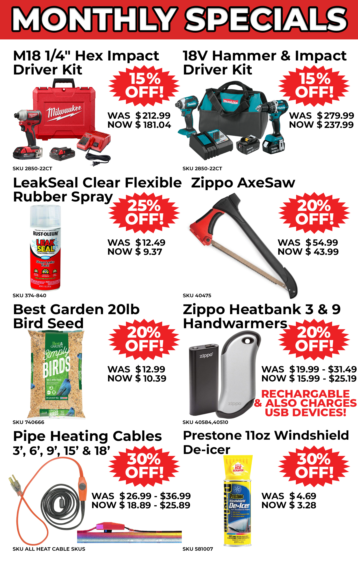 JAN MONTHLY SPECIALS