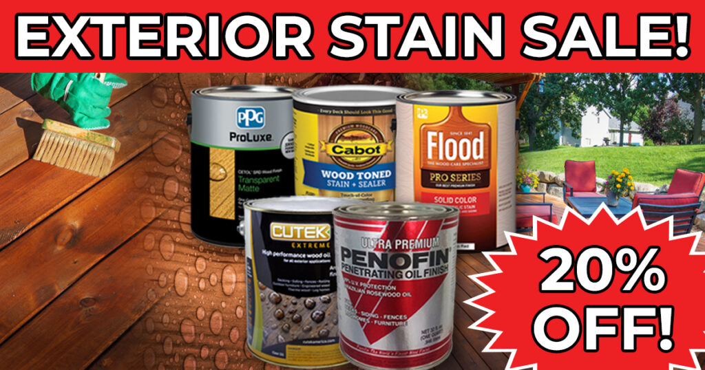 EXTERIOR STAIN SALE